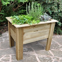 Wooden Garden Deep Root Planter 1m