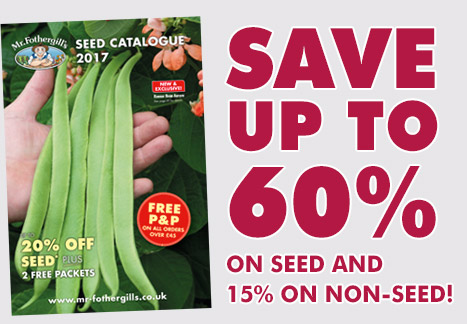 Save up to 60% on seed and 15% on non-seed