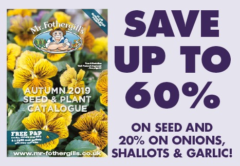 Save up to 60% on seed and 20% on onions, shallots and garlic